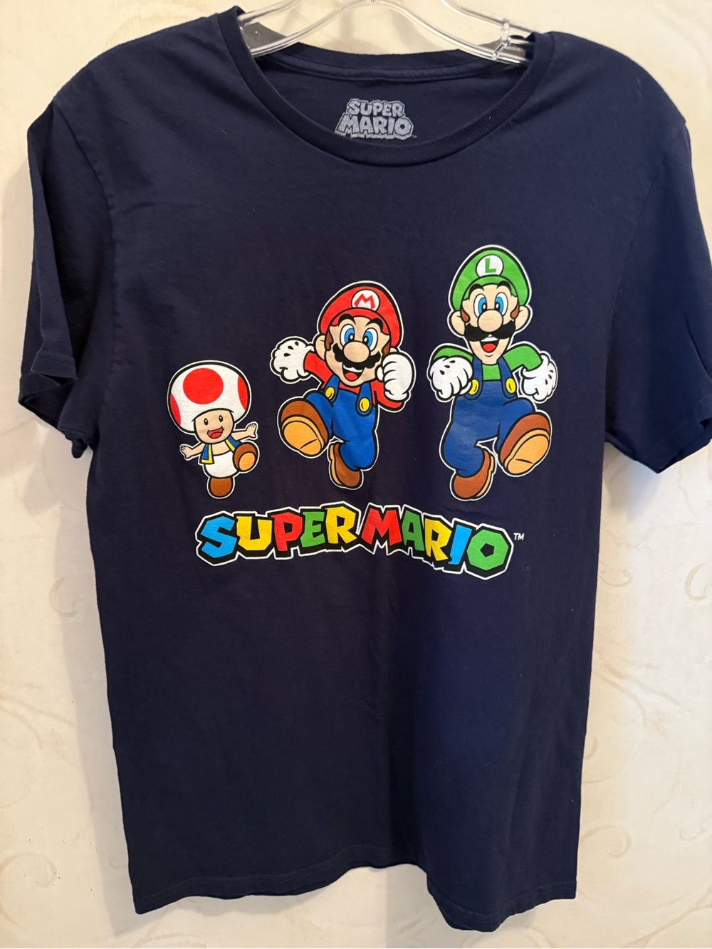 Nintendo Blue Super Mario Logo Tee